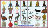 COMPLETE SET OF PIECES - Traditional Nativity Advent 25 Ornament Replacement Set